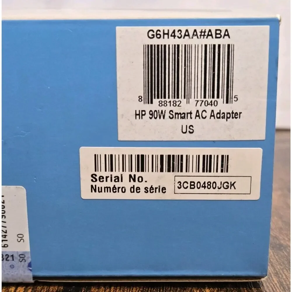 Genuine HP 90W Smart AC Power Adapter Charger - Open Box - Universal for HP